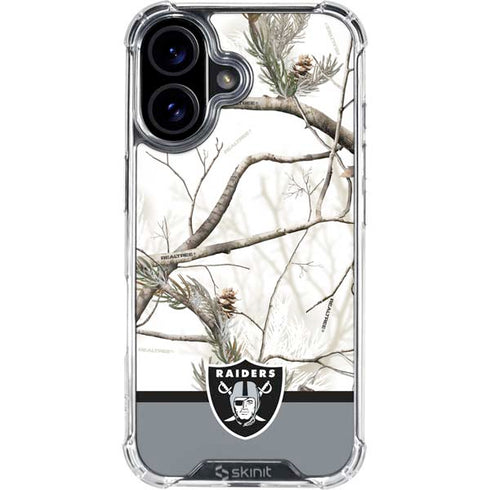 NFL Realtree Camo Las Vegas Raiders iPhone 17 Clear Case