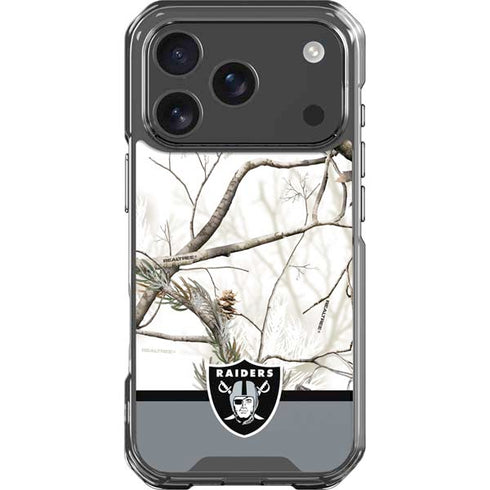NFL Realtree Camo Las Vegas Raiders iPhone 18 Pro Clear Case
