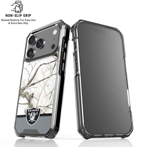 NFL Realtree Camo Las Vegas Raiders iPhone 18 Pro Clear Case