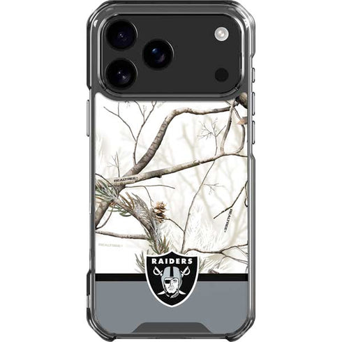 NFL Realtree Camo Las Vegas Raiders iPhone 18 Pro Max Clear Case