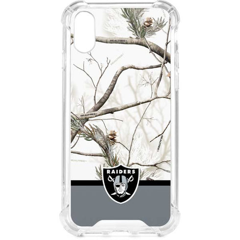 NFL Realtree Camo Las Vegas Raiders iPhone XS Clear Case