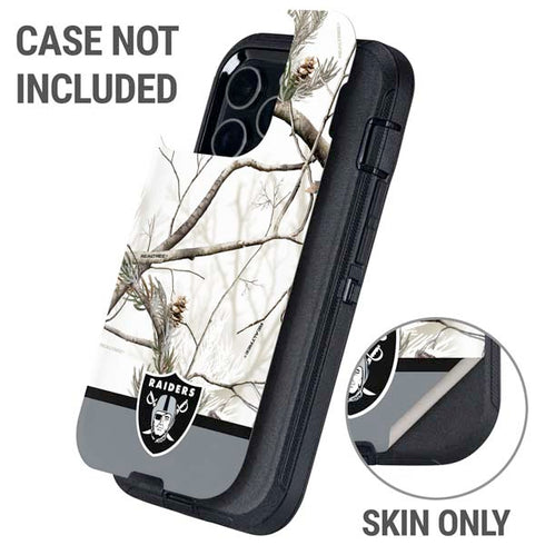 NFL Realtree Camo Las Vegas Raiders Otterbox Defender iPhone Skin