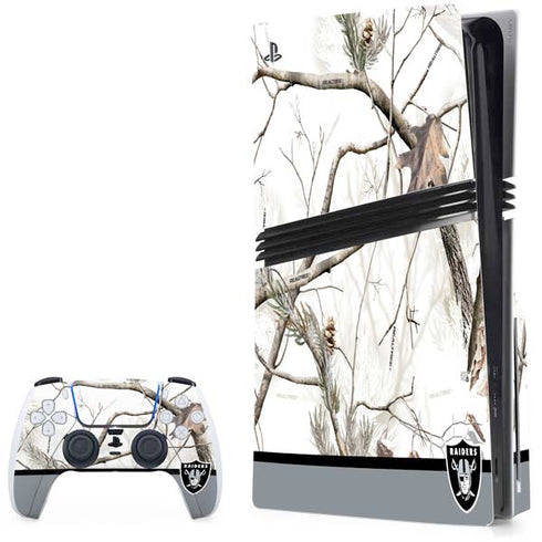 NFL Realtree Camo Las Vegas Raiders PS5 Pro Disk Bundle Skin