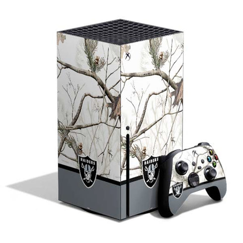 NFL Realtree Camo Las Vegas Raiders Xbox Series X Bundle Skin