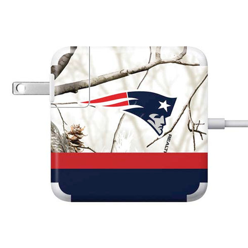NFL Realtree Camo New England Patriots 85W Power Adapter (15 and 17 inch MacBook Pro Charger) Skin