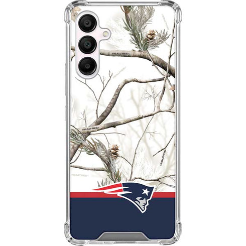 NFL Realtree Camo New England Patriots Galaxy A16 5G Clear Case