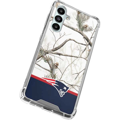NFL Realtree Camo New England Patriots Galaxy A16 5G Clear Case