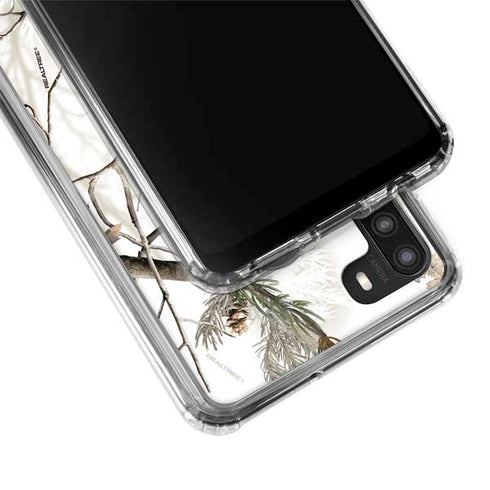 NFL Realtree Camo New England Patriots Galaxy A21 Clear Case