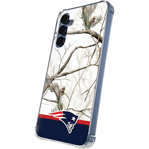 NFL Realtree Camo New England Patriots Galaxy A35 5G Clear Case