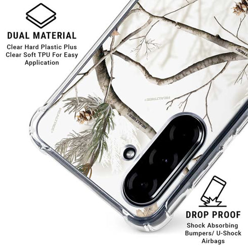 NFL Realtree Camo New England Patriots Galaxy A36 5G Clear Case