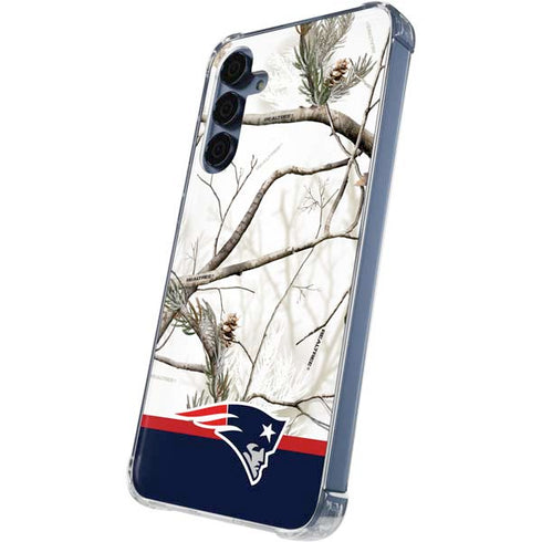 NFL Realtree Camo New England Patriots Galaxy A55 5G Clear Case