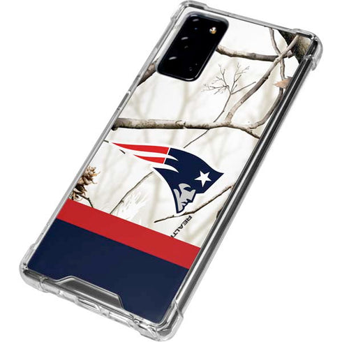 NFL Realtree Camo New England Patriots Galaxy Note20 5G Clear Case