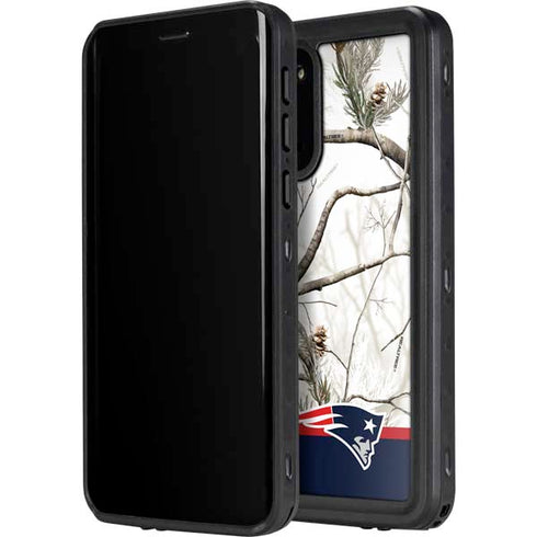 NFL Realtree Camo New England Patriots Galaxy S20 Plus Waterproof Case