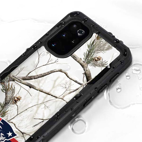NFL Realtree Camo New England Patriots Galaxy S20 Plus Waterproof Case