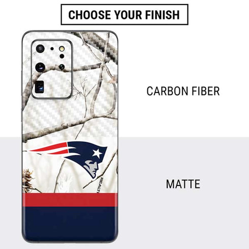 NFL Realtree Camo New England Patriots Galaxy S20 Ultra 5G Skin