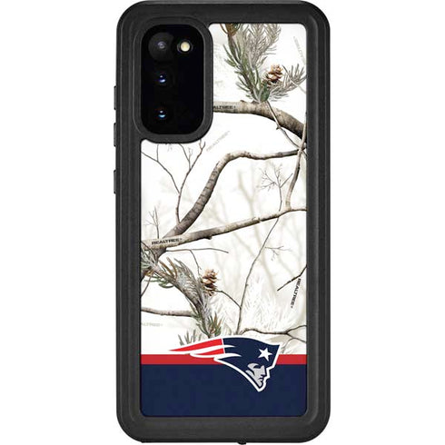 NFL Realtree Camo New England Patriots Galaxy S20 Waterproof Case