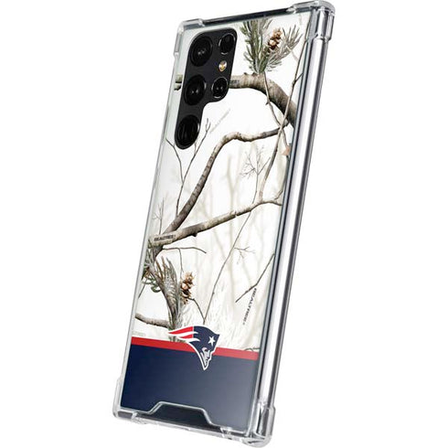 NFL Realtree Camo New England Patriots Galaxy S23 Ultra Clear Case