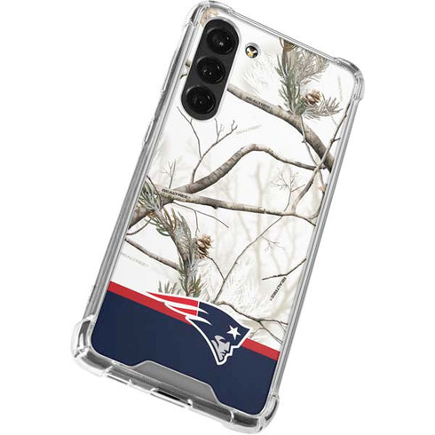 NFL Realtree Camo New England Patriots Galaxy S24 FE Clear Case