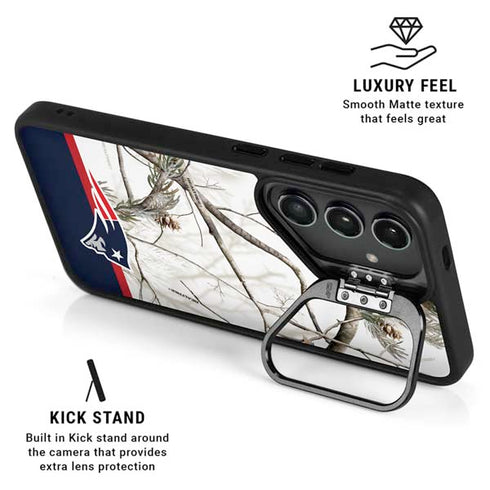 NFL Realtree Camo New England Patriots Galaxy S25 Plus Kickstand Case
