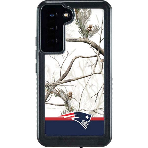 NFL Realtree Camo New England Patriots Galaxy S24 Plus Waterproof Case