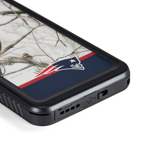 NFL Realtree Camo New England Patriots Galaxy S24 Plus Waterproof Case