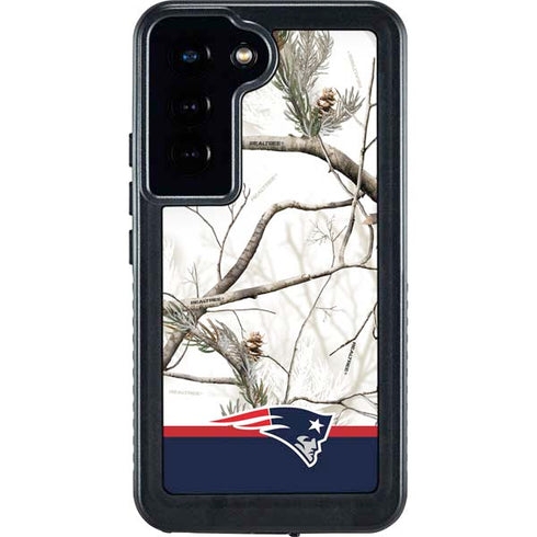 NFL Realtree Camo New England Patriots Galaxy S24 Waterproof Case
