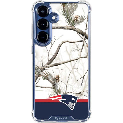 NFL Realtree Camo New England Patriots Galaxy S25 Plus Clear Case