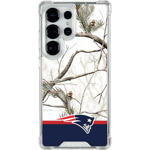 NFL Realtree Camo New England Patriots Galaxy S25 Ultra Clear Case