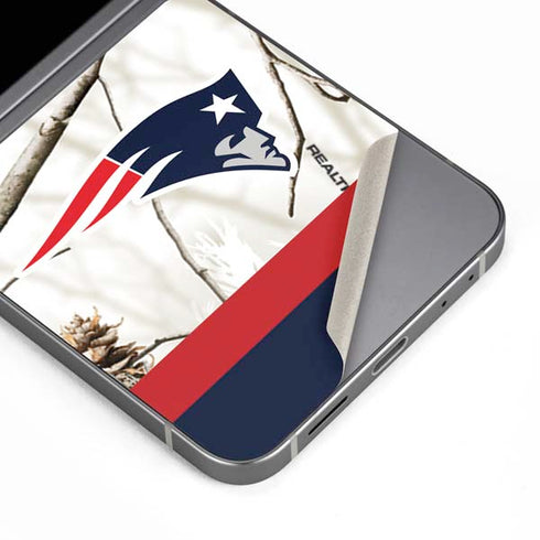 NFL Realtree Camo New England Patriots Galaxy Z Flip6 Skin