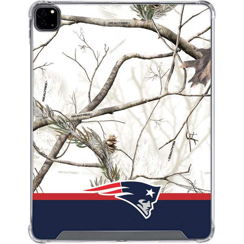NFL Realtree Camo New England Patriots iPad Pro 12.9in (2020) Clear Case