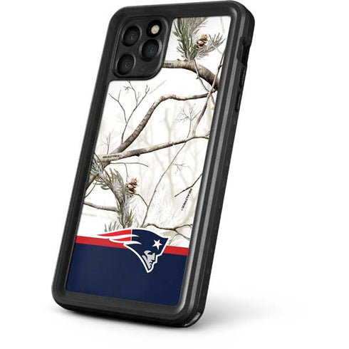 NFL Realtree Camo New England Patriots iPhone 11 Pro Waterproof Case
