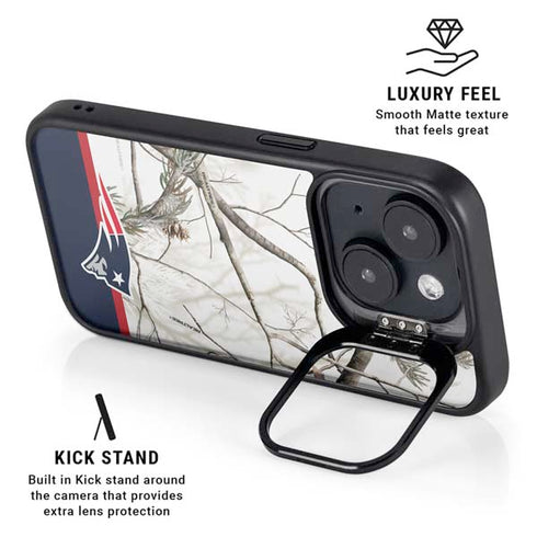 NFL Realtree Camo New England Patriots iPhone 13 Kickstand Case