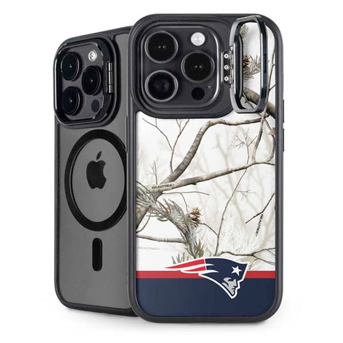 NFL Realtree Camo New England Patriots iPhone 14 Pro Max Kickstand Case