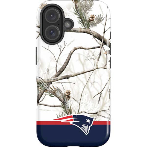 NFL Realtree Camo New England Patriots iPhone 16 Magsafe Impact Case