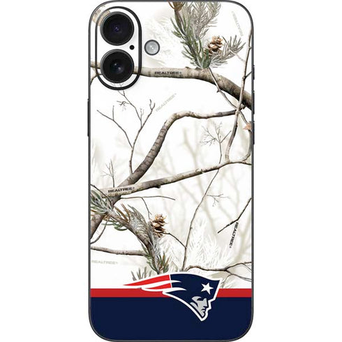 NFL Realtree Camo New England Patriots iPhone 16 Plus Skin