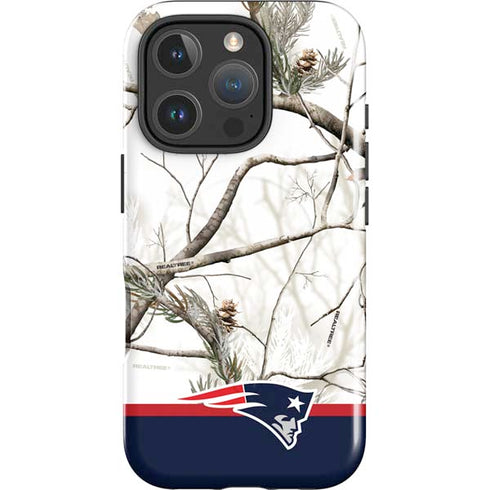 NFL Realtree Camo New England Patriots iPhone 16 Pro Max Magsafe Impact Case