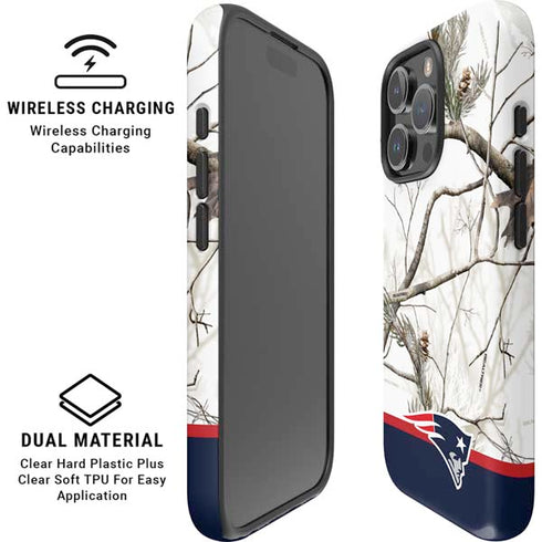 NFL Realtree Camo New England Patriots iPhone 16 Pro Max Magsafe Impact Case