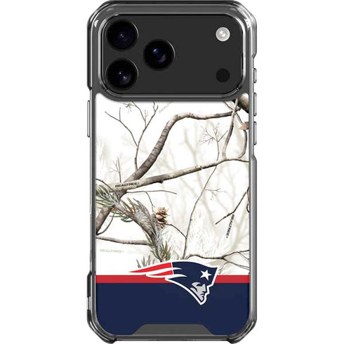 NFL Realtree Camo New England Patriots iPhone 18 Pro Max Clear Case