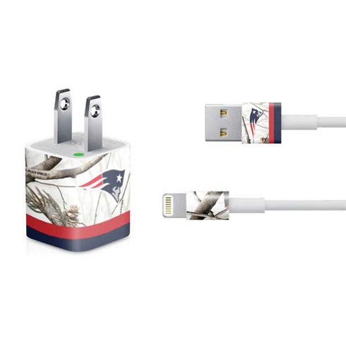 NFL Realtree Camo New England Patriots iPhone Charger (5W USB) Skin