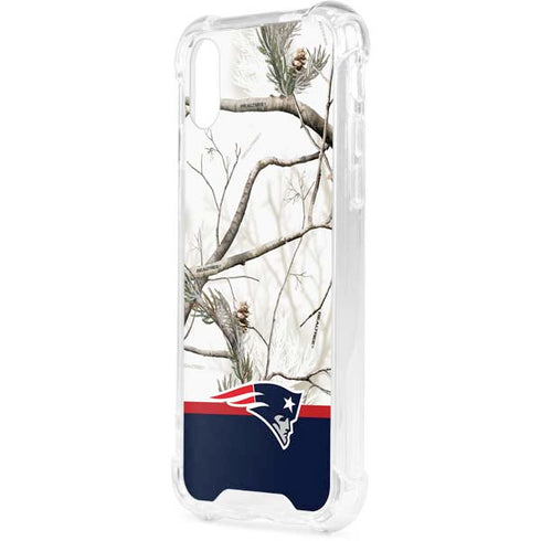NFL Realtree Camo New England Patriots iPhone XS Clear Case