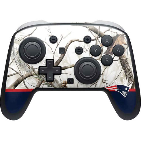 NFL Realtree Camo New England Patriots Nintendo Switch 2 (2025) Pro Controller Skin