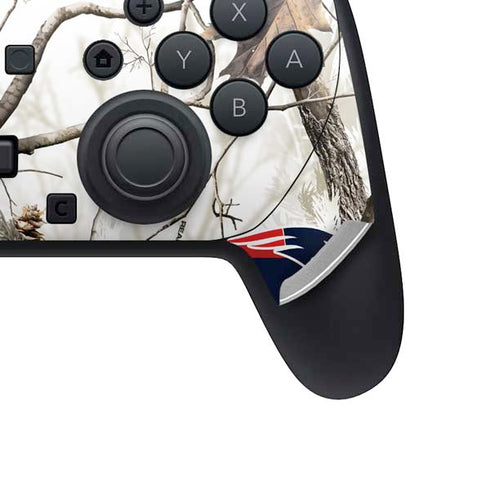 NFL Realtree Camo New England Patriots Nintendo Switch 2 (2025) Pro Controller Skin