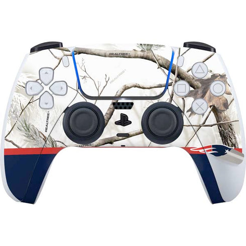 NFL Realtree Camo New England Patriots PS5 Pro Disk Bundle Skin
