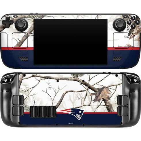 NFL Realtree Camo New England Patriots Steam Deck Handheld Gaming Computer OLED Skin