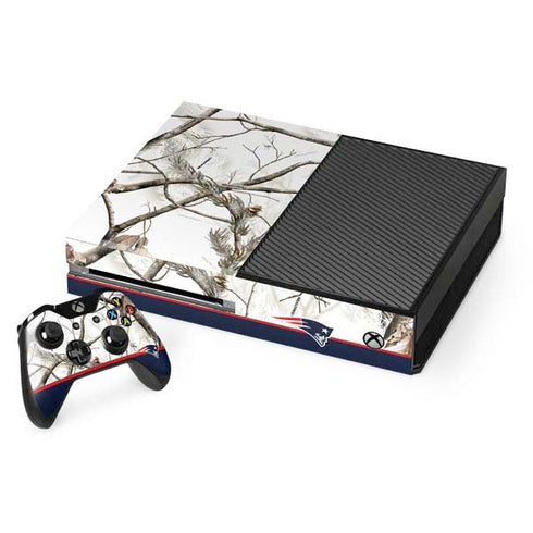 NFL Realtree Camo New England Patriots Xbox One Console and Controller Bundle Skin