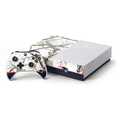 NFL Realtree Camo New England Patriots Xbox One S All-Digital Edition Bundle Skin