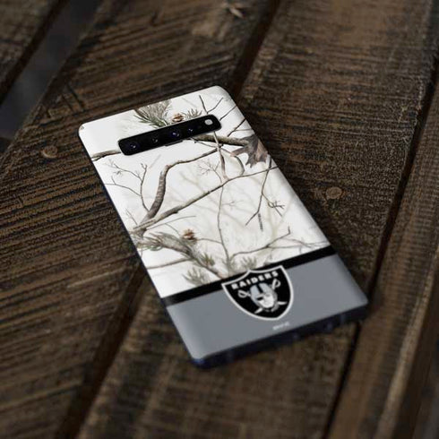 NFL Realtree Camo Las Vegas Raiders Galaxy S10 Plus Skin