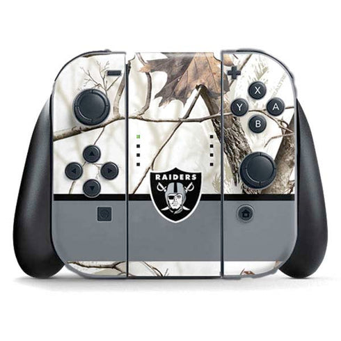 NFL Realtree Camo Las Vegas Raiders Nintendo Switch (2017-2021) Joy-Con Controller Skin