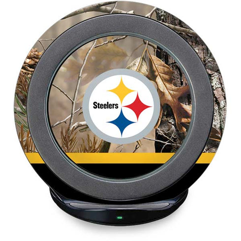 NFL Realtree Camo Pittsburgh Steelers Fast Charge Wireless Charging Stand Skin