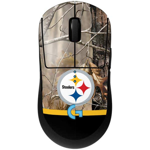 NFL Realtree Camo Pittsburgh Steelers G Pro Wireless Gaming Mouse Skin